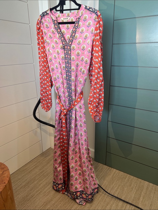 Boden Dresses & Skirts - Boden Pink & Red Floral Print Maxi Dress